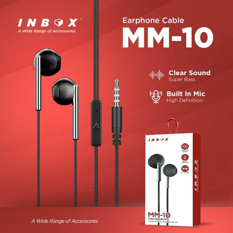 Earphone MM-10 Headset Bass MM10 Handsfree Original MM 10